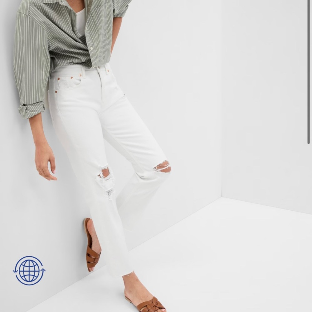 Gap white jeans never worn